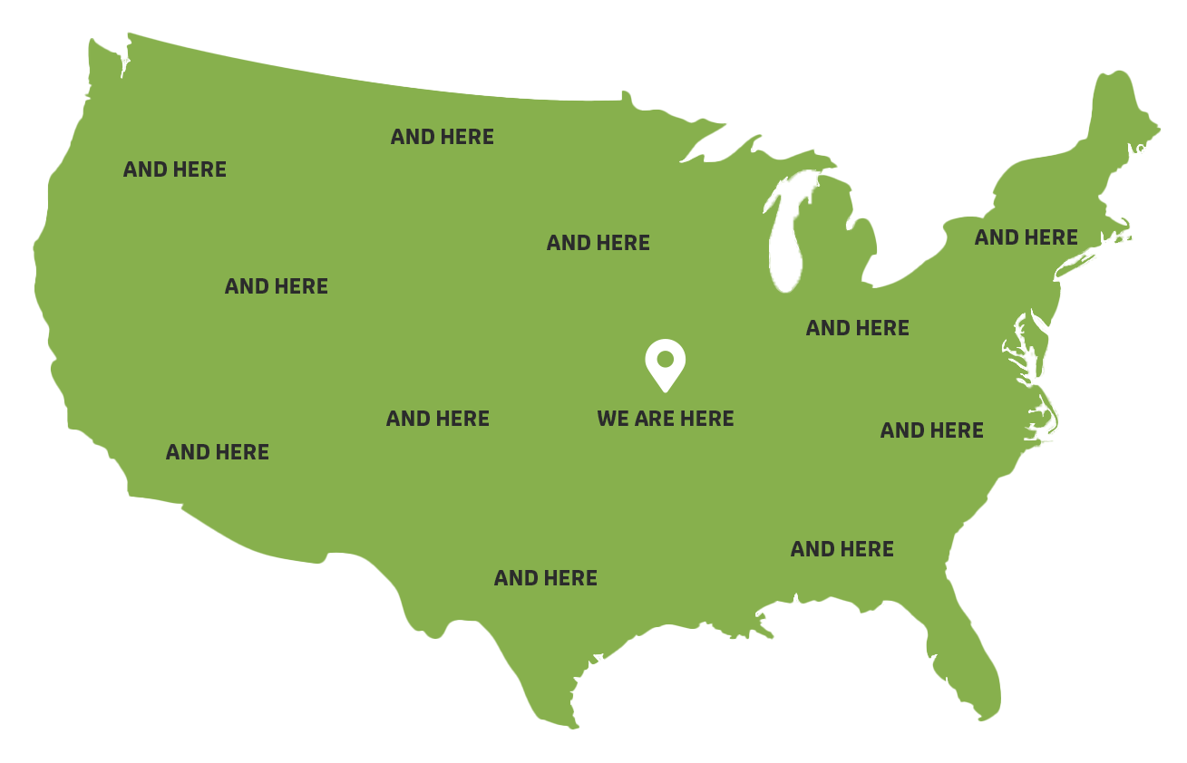 Map of the US